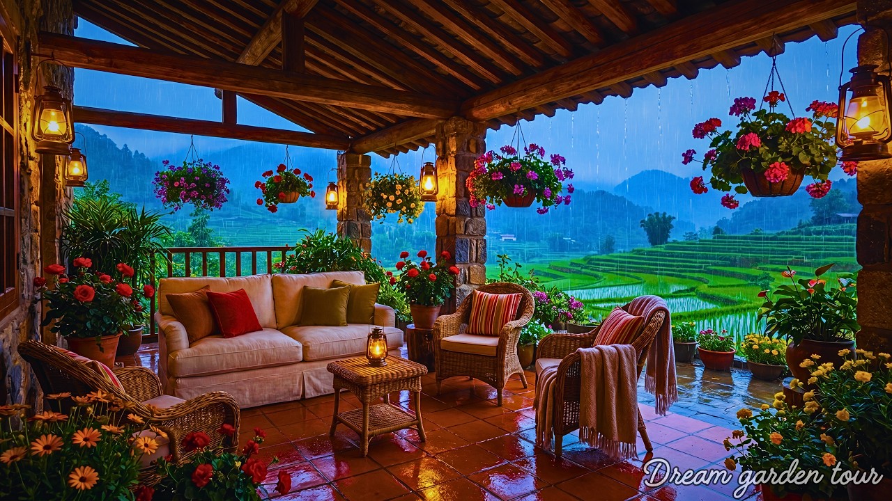 Relaxing Garden Tour 🌸 Dreamy Flower Paradise & Peaceful Mountain Home