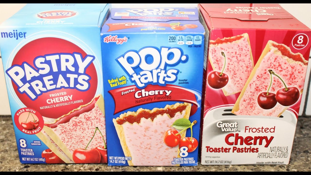 Cherry: Meijer, Pop Tarts & Great Value Frosted Toaster Pastries Blind Taste Test