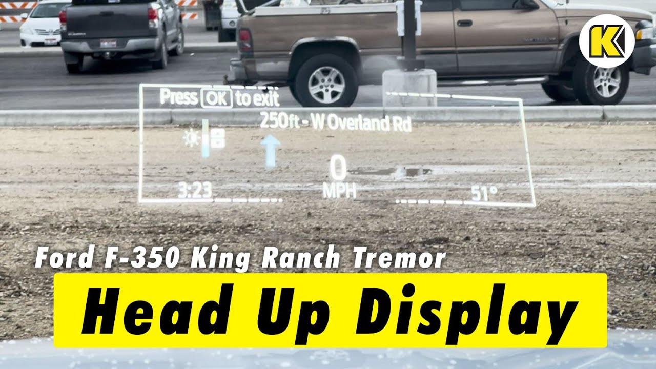 Check Out the Head-Up Display on the 2024 Ford F-350 King Ranch Tremor