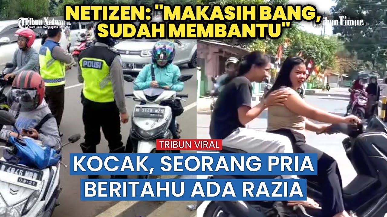 Viral Pria Peringatkan Pengendara Soal Razia Di Dompu