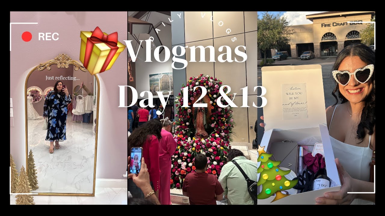 Wedding Dress Shopping + Lights in the Heights | Vlogmas  Day 12 & 13