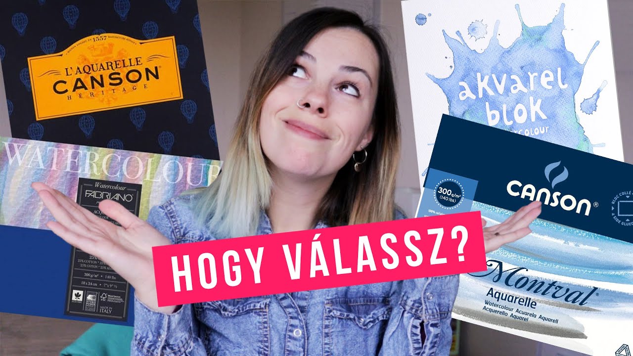 AKVARELLPAPÍR: HOGYAN VÁLASSZ? | Akvarellpapír összehasonlítás | akvarell festés kezdőknek