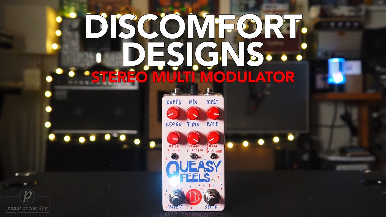 Discomfort Designs // My Continuing Battle With The Queasy Feels Stereo Multi Modulator (Demo)