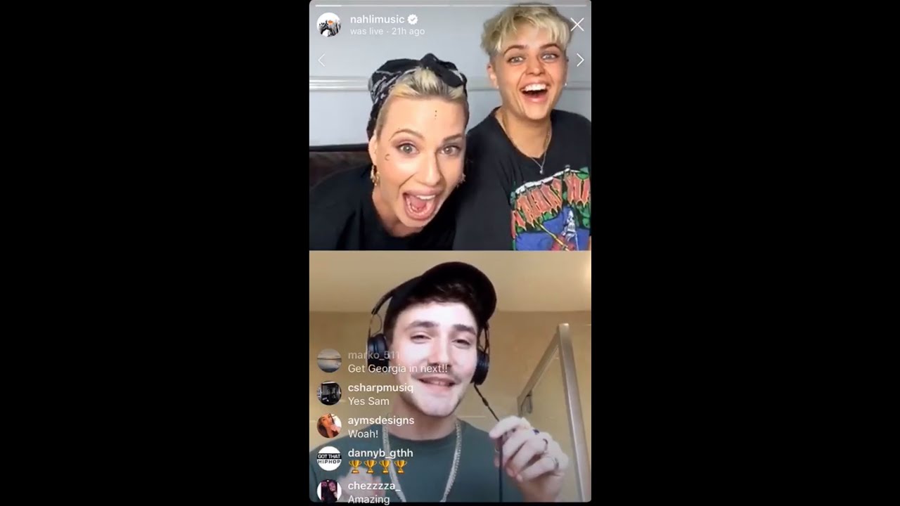 NAHLI reacts to BASS VENTURA on INSTAGRAM LIVE