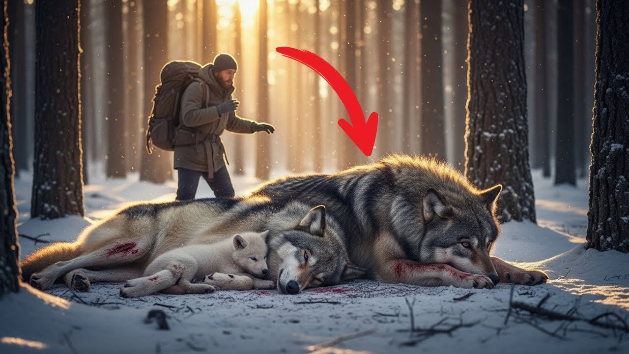 Брат-волк остался рядом с умирающей сестрой, отказавшись от собственного спасения