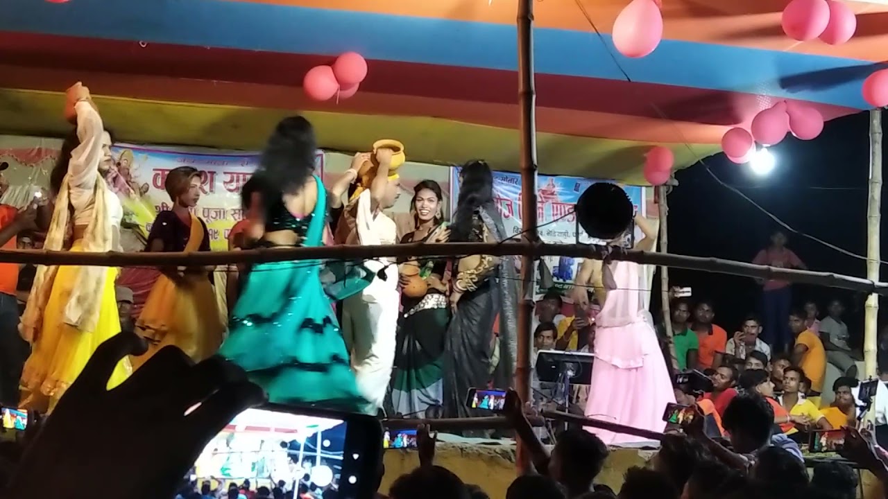 Jhijhiya song 🥰🥰 kameswar Yadav #full song mobilwa and team dance program # stage show