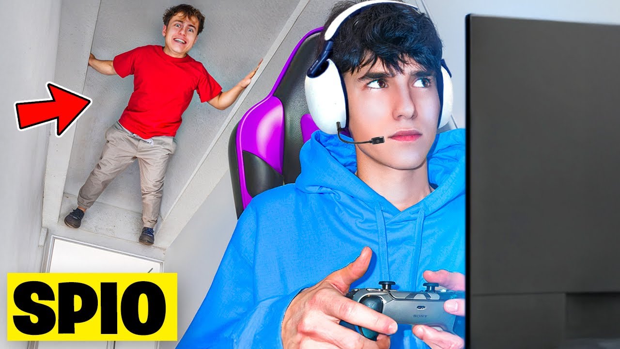 SPIO il mio AMICO FERRO mentre GIOCA a FORTNITE e scopro una RELAZIONE?!