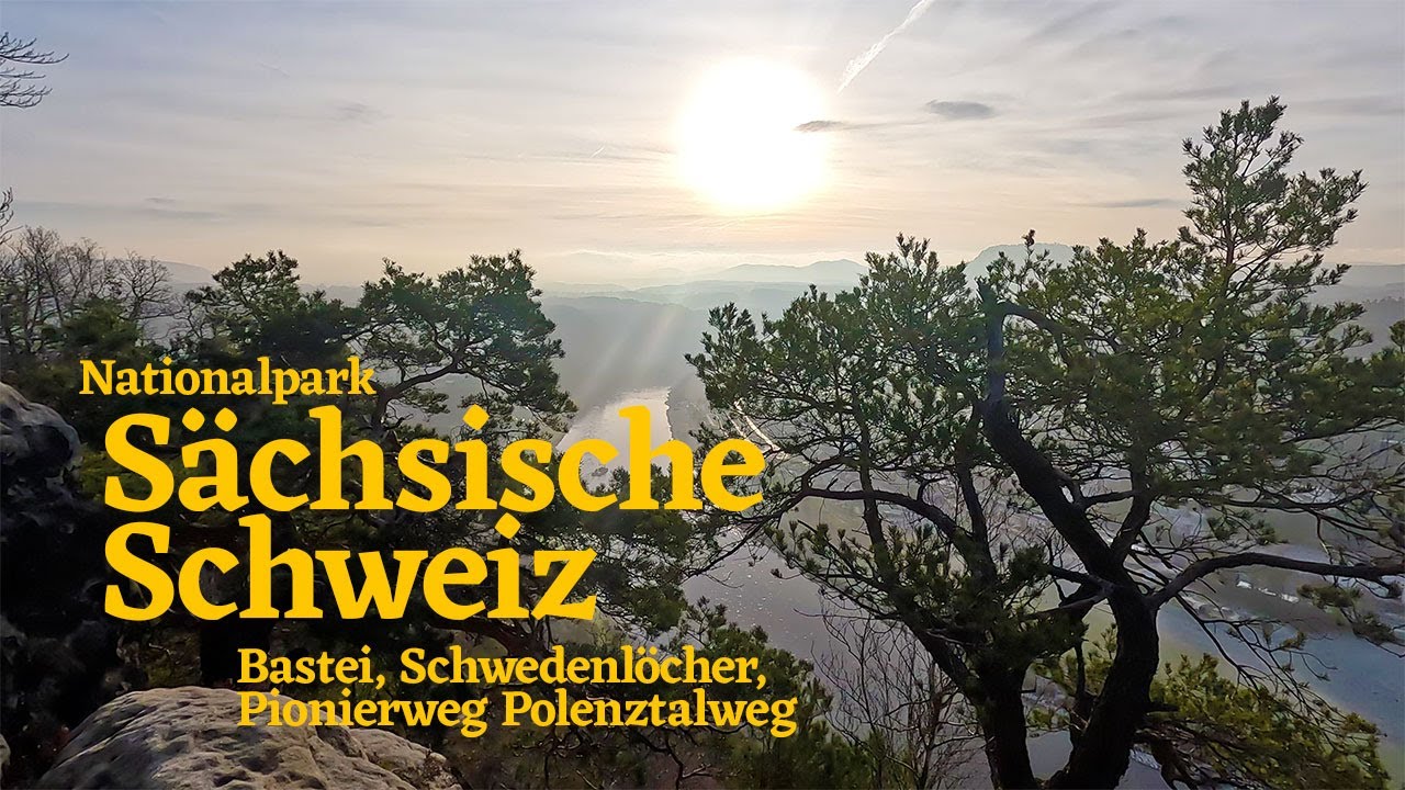 Sächsische Schweiz im Winter | Bastei & Schwedenlöcher Wanderung | 4K 