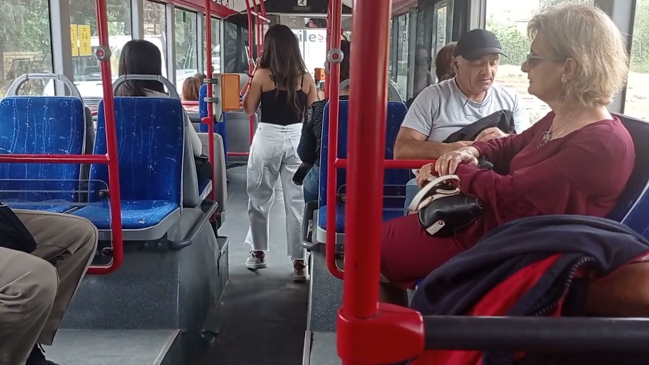 στο εσωτερικό ενός του mercedes benz citaro 0530 C1 #3021 ΚΤΕΛ σερρων