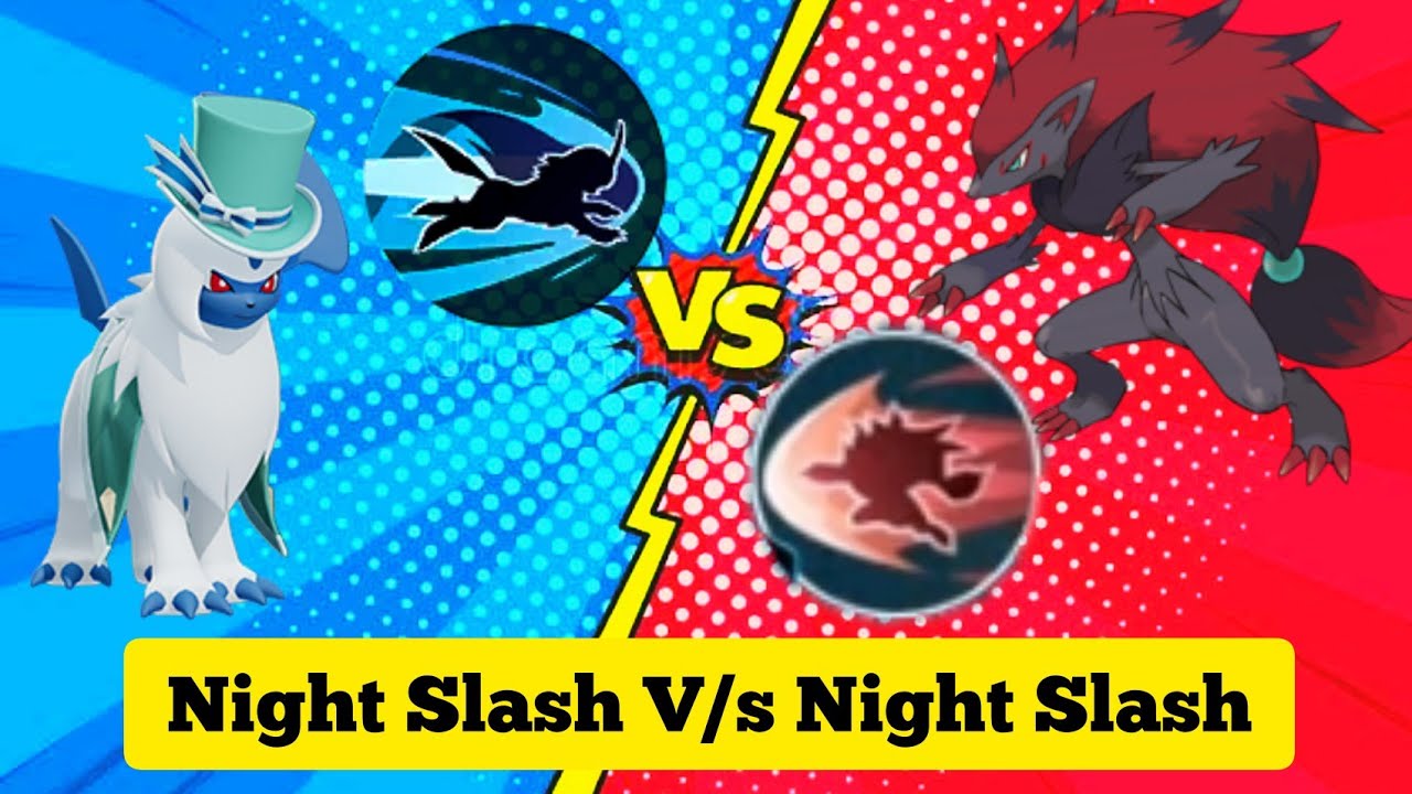 Zoroark Night Slash V/s Absol Night Slash 🙀