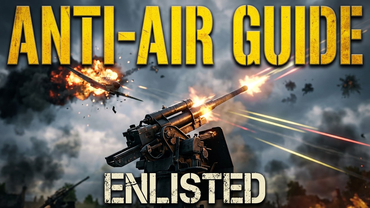 Enlisted - Как пользоваться зенитным орудием! Советы и рекомендации по стрельбе из зенитных орудий.