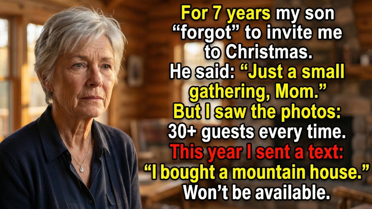 Every year my family forgot to invite me for Christmas this time I bought a mountain house