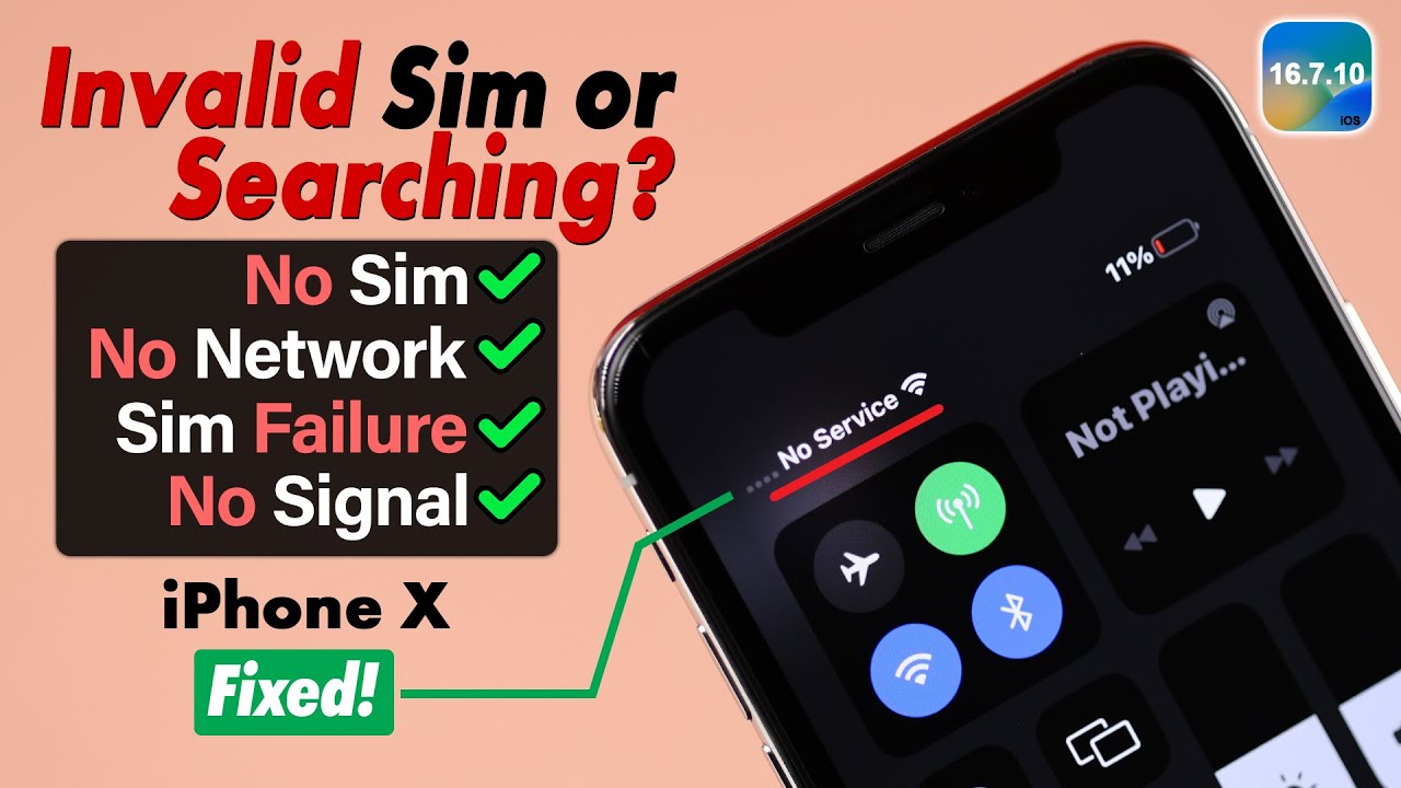 iPhone X Sim Card Issues