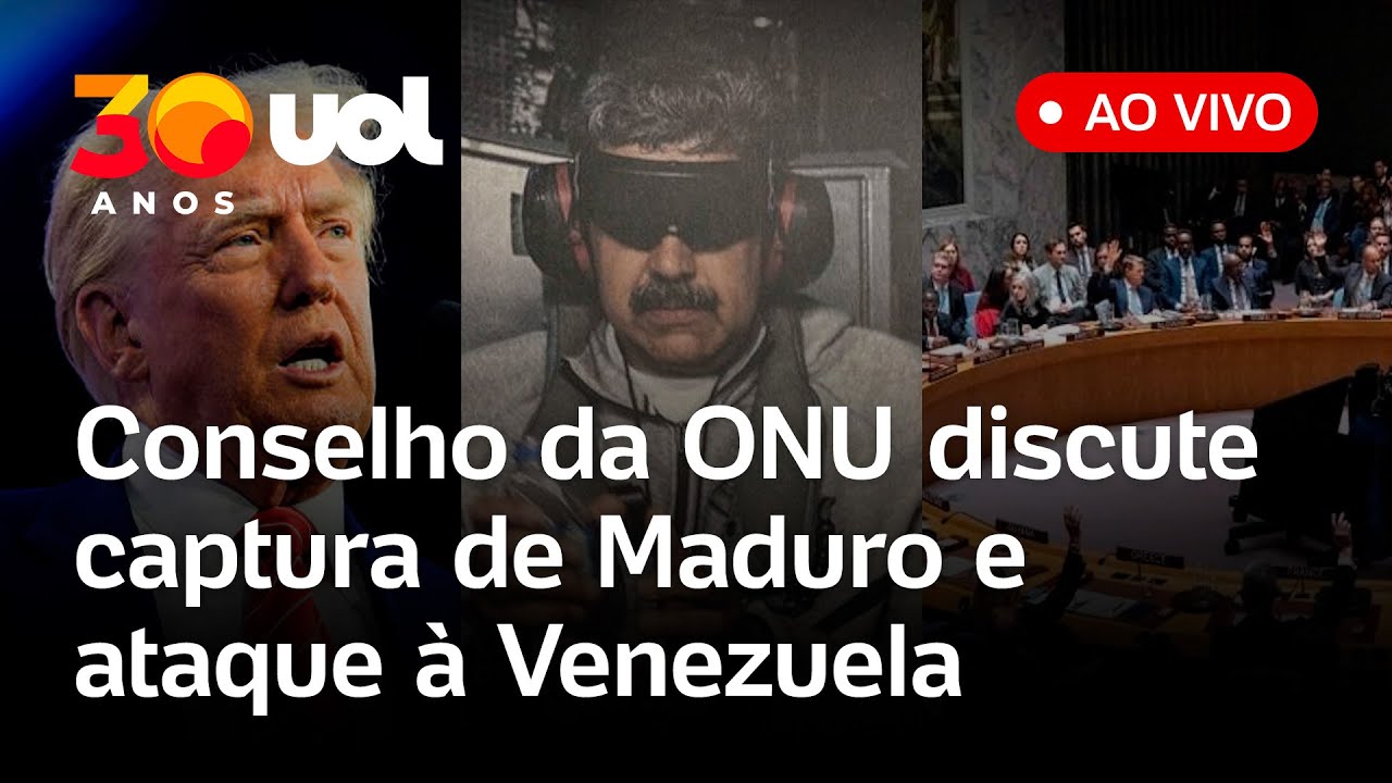 AGORA: Conselho de Seguran&ccedil;a da ONU crise entre EUA/Venezuela e pris&atilde;o de Maduro; ao vivo em ingl&ecirc;s