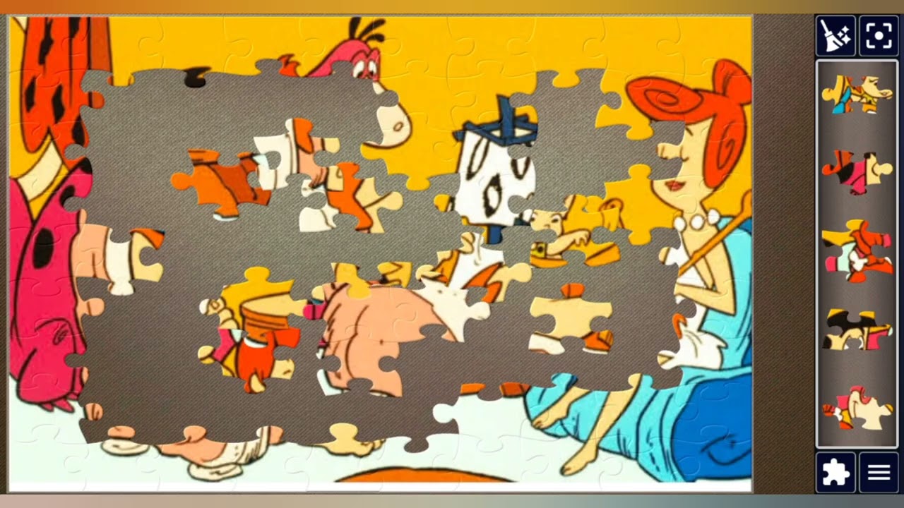 Bedtime Tales with the Flintstones🎬📚🧶🧩 beautiful jigsaw puzzle 🧩//@jigsawart4512