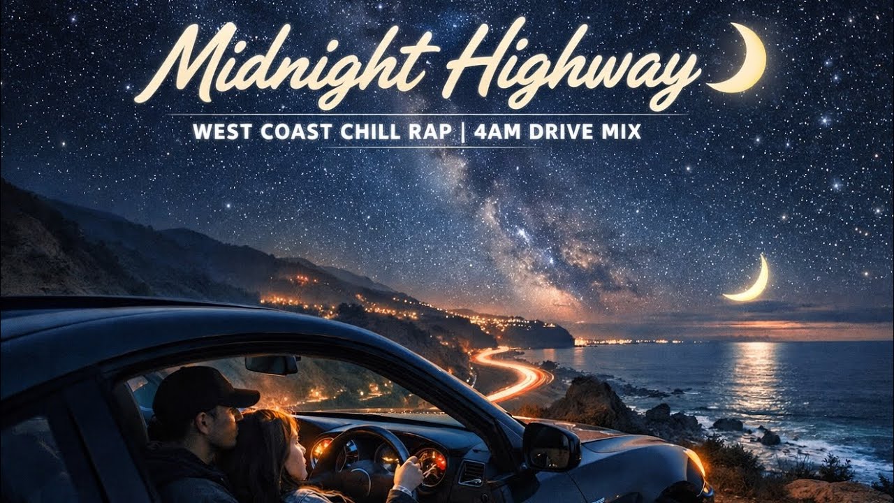 Midnight Highway 🌙 West Coast Chill Rap | 4AM Drive Mix