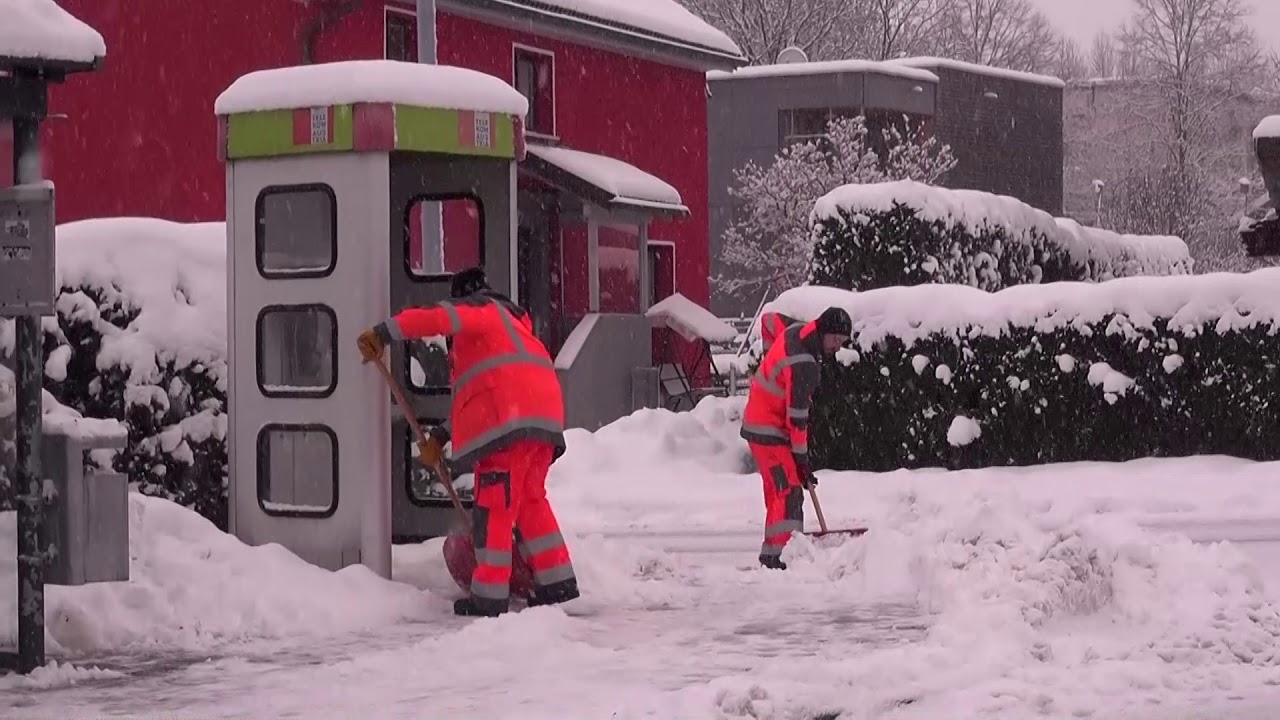 Schneeräumung in Frastanz 2019
