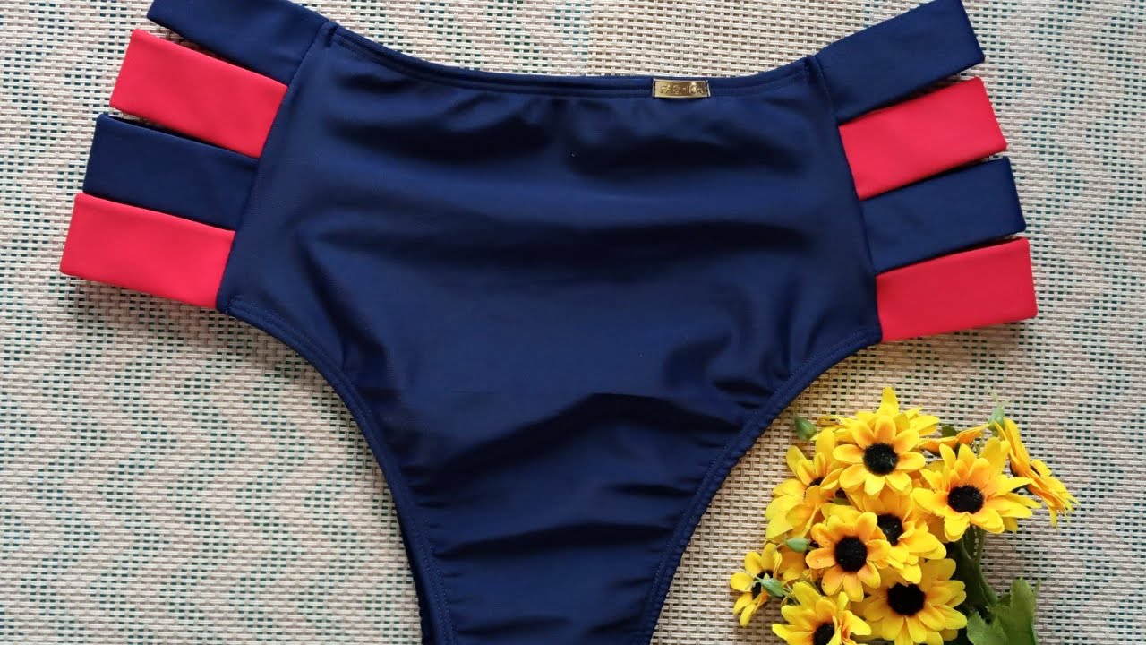 Costura de calcinha hot pants com tiras na lateral #Diy #façavcmesmo #costura