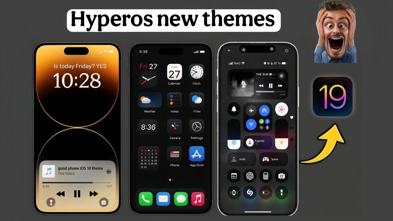 Real ios 18 iPhone themes for redmi phone | No Root | convert to ios | iOS Ui theme for HyperOS