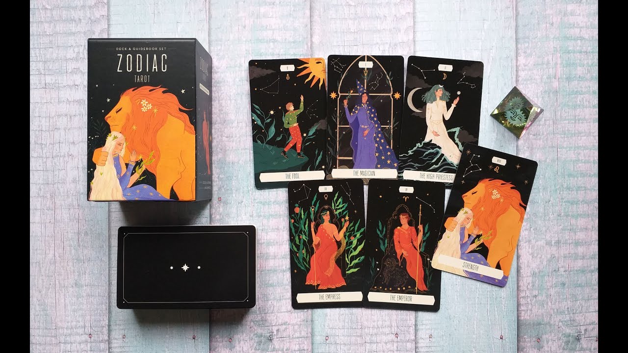 🌠 ОБЗОР красивой колоды НОВИНКИ "ZODIAC TAROT" 🌠🦁 "ТАРО ЗОДИАК" от U.S.GAMES 🌠