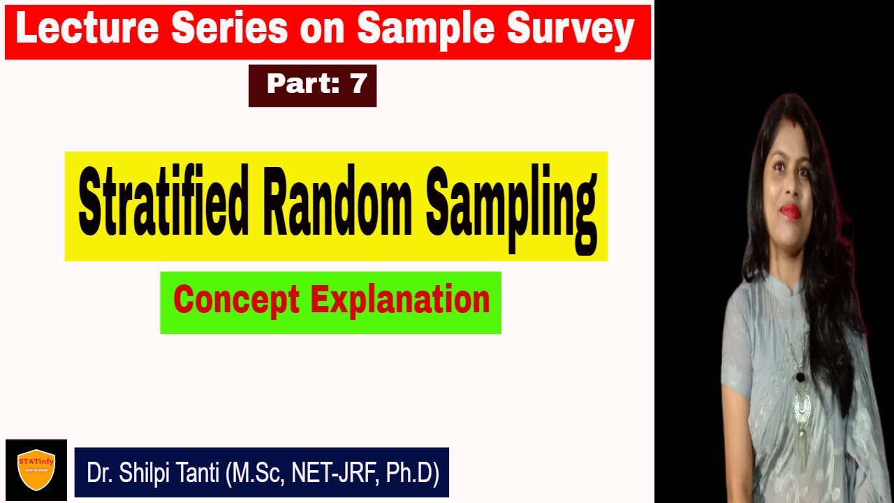 Stratified Random Sampling| What is Stratified Random Sampling| SRSWOR| Sample Survey| Statistics|