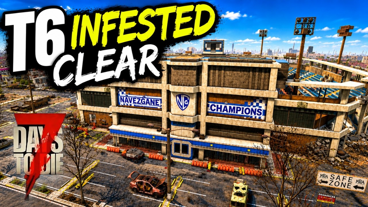 7 Days to Die 3.0 | Прохождение зараженного уровня 6 - Колизей чемпионов Навезгане