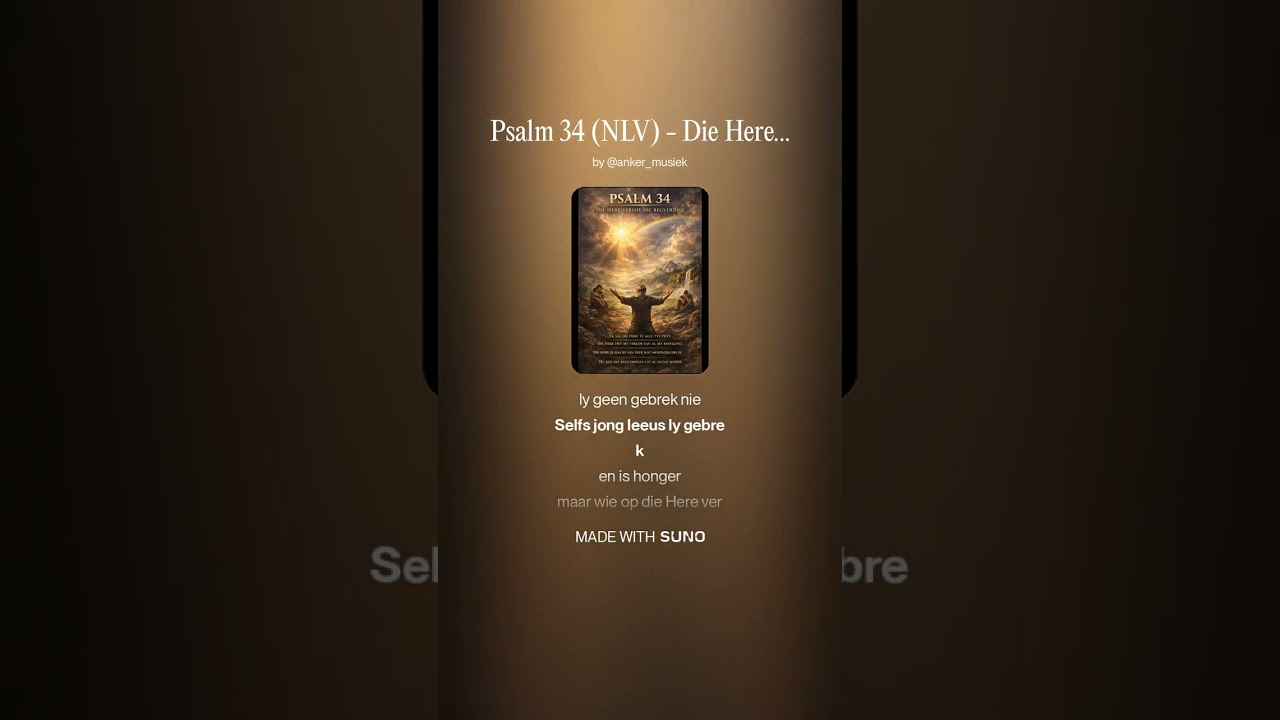 Psalm 34 (NLV) - Die Here antwoord