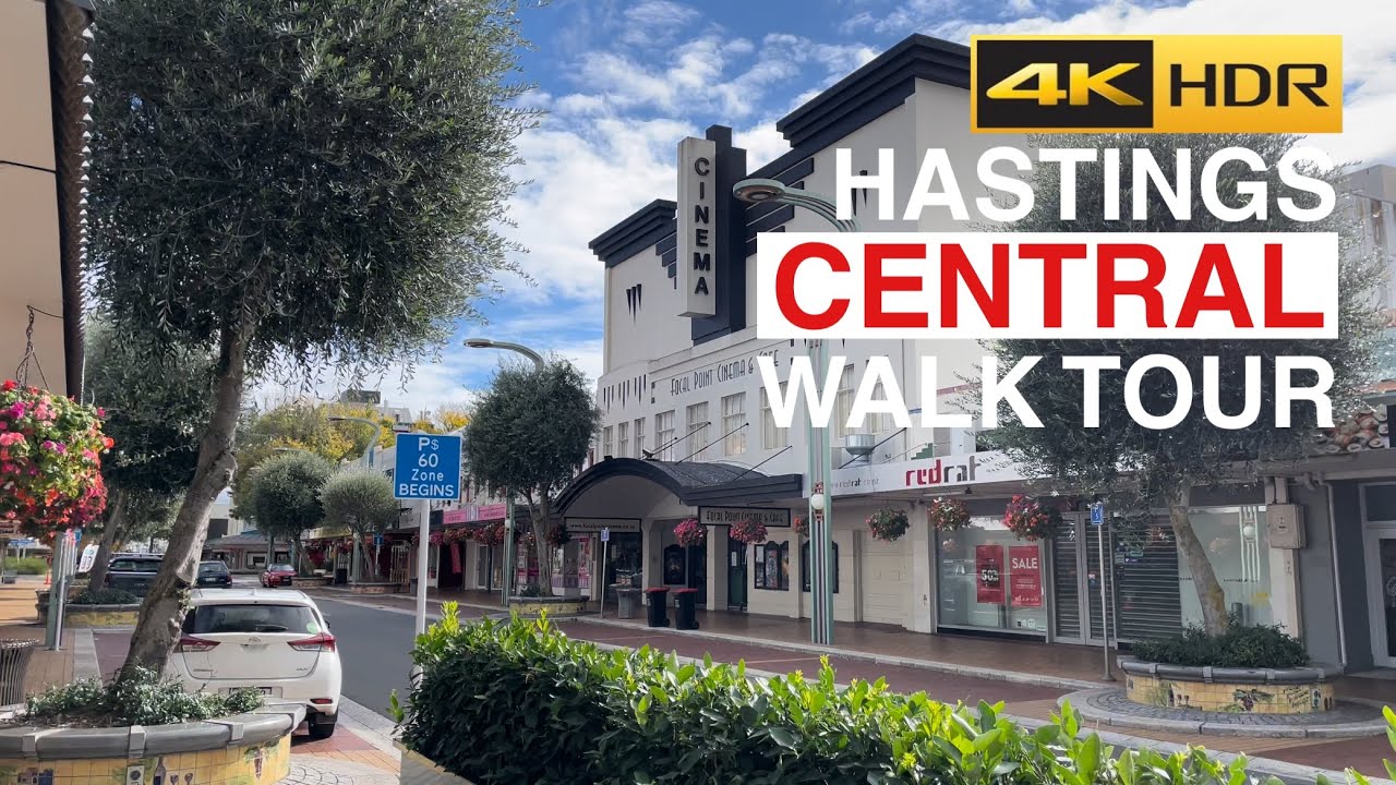 Hastings Central Walking Tour New Zealand 4K