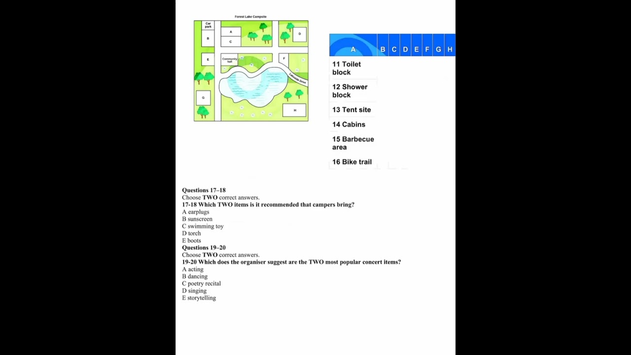 Recent IELTS Listening Test 2026 | Library Service | Ethics in Engineering | Forest lake campsite