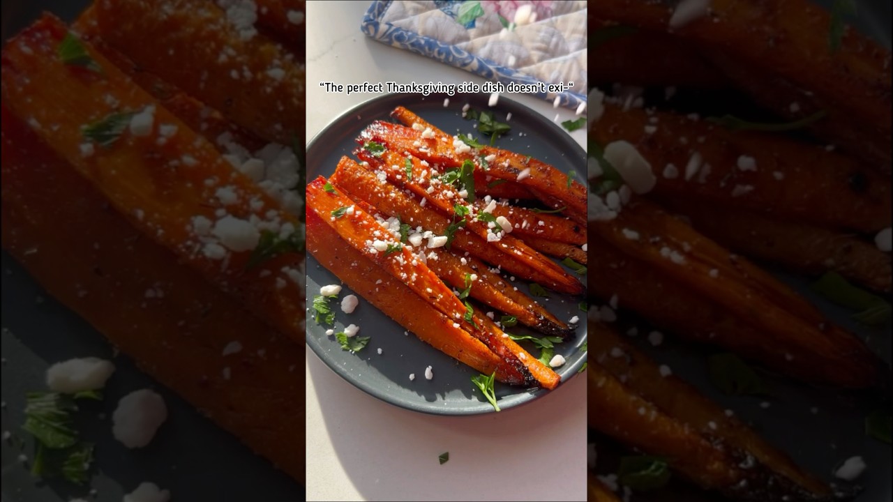 The PERFECT Thanksgiving side dish 🥕🍂 #thanksgiving #thanksgivingrecipe #veganrecipes