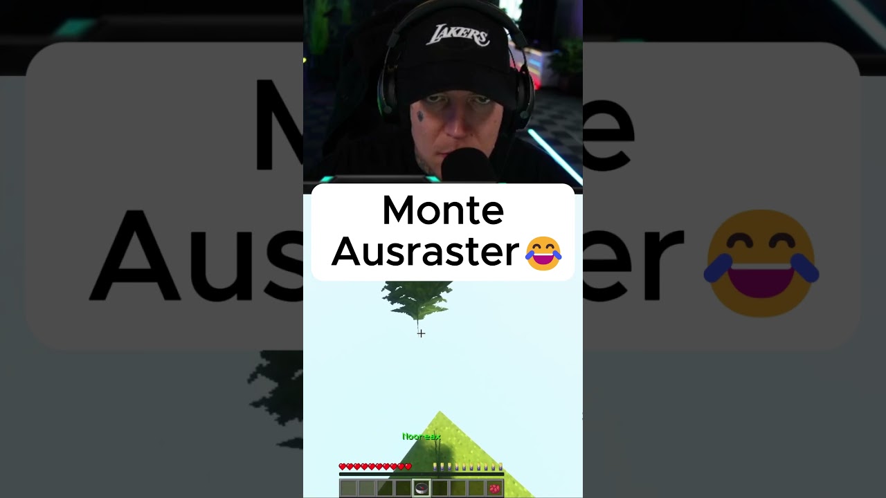 Monte Ausraster Clip #minecraft #twitch #clip #montanablack