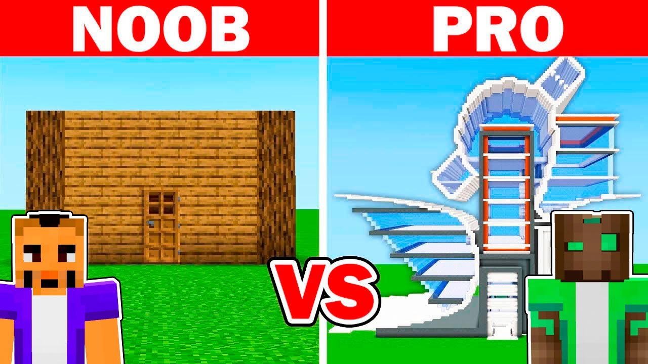 NOOB vs HACKER: Hice Trampas en un Reto de Construcción (Minecraft)