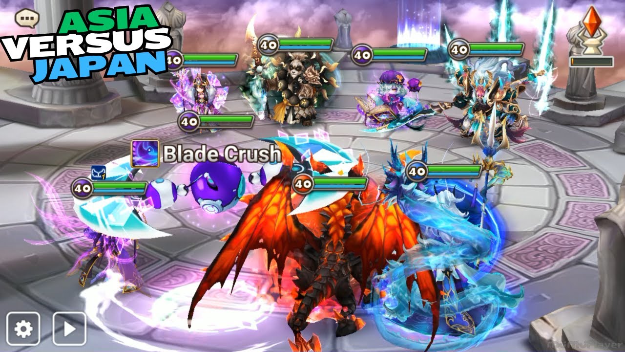 TEAM 10 ARENA INTERSERVER BATTLE vs JAPAN - Summoners War