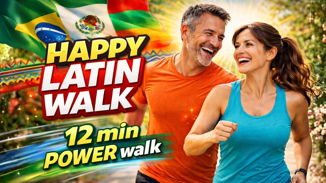 HAPPY LATIN WALK 💃 12 Min POWER Walking Workout (Low Impact Party!)