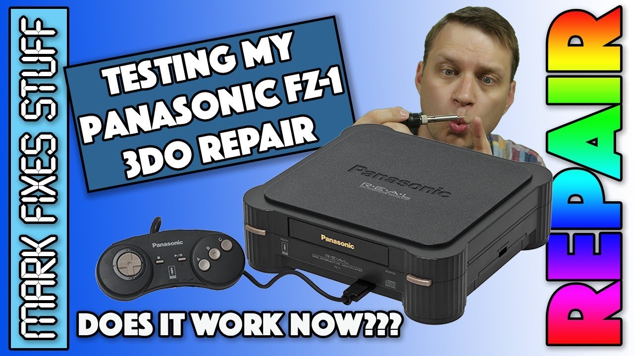Pt 3: A DEAD Panasonic 3DO - Did my repair work?? 3DO REAL FZ-1 No Power Repair - Test & Gameplay