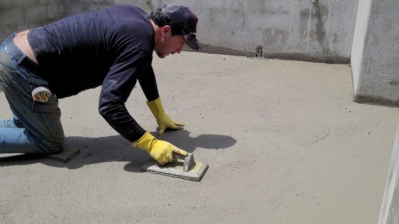 Proyecto de ayuda social, casa 6x4. Fundicion de piso, niveles y maestras. Video 7.