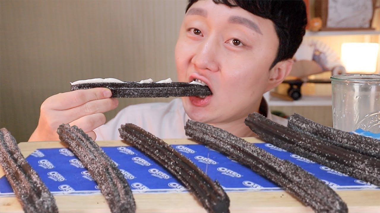 ～MUKBANG～오레오 츄러스 먹방~~ Oreo Churros Eating Sounds ASMR