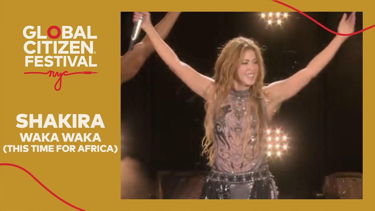 Шакира исполняет гимн «Waka Waka (This Time for Africa)» | Фестиваль Global Citizen в Нью-Йорке 2025