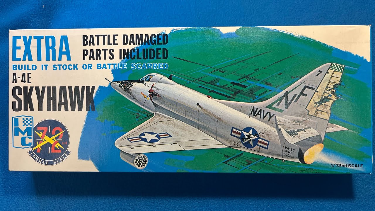 Обзор и распаковка винтажной модели самолета Douglas A-4E Skyhawk 1969 года выпуска, поврежденной...