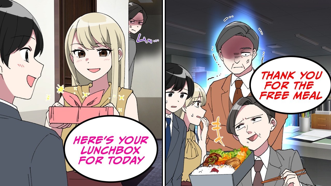 My supervisor ate the homemade lunchbox I got from my girlfriend without permission [Manga Dub]