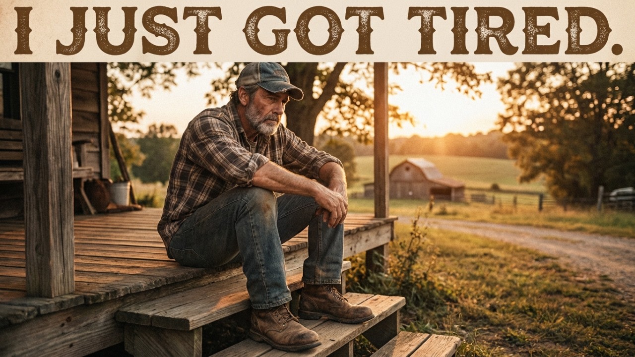 I JUST GOT TIRED - Deep emotional male vocal, slightly rough Country Song