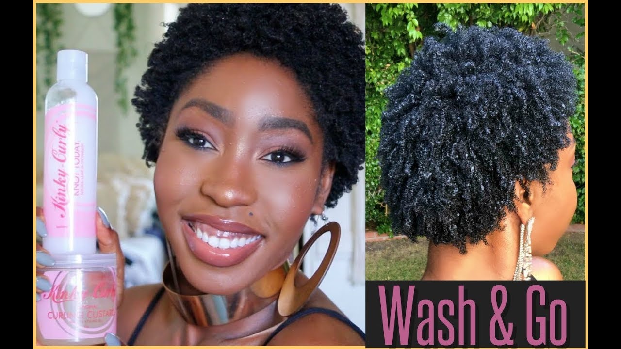 SUMMER WASH & GO SERIES || KINKY CURLY CURLING CUSTARD || 4C Hair