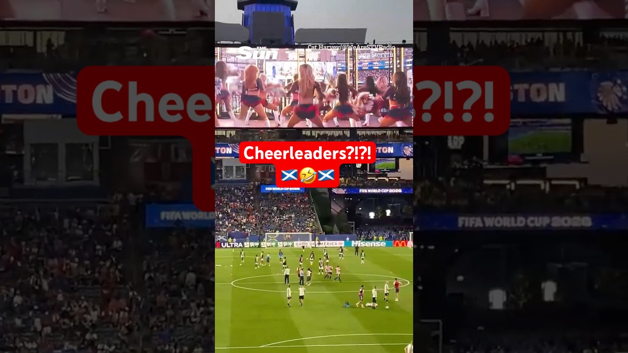 Scotland Fans' Shocked Response to Cheerleaders Before Haiti Game 🤣🤣