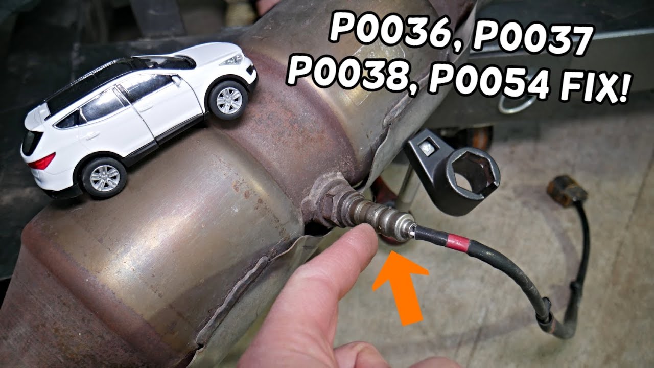 HYUNDAI SANTA CODE P0036, P0037, P0038, P0054 OXYGEN SENSOR CHECK ENGINE LIGHT ON