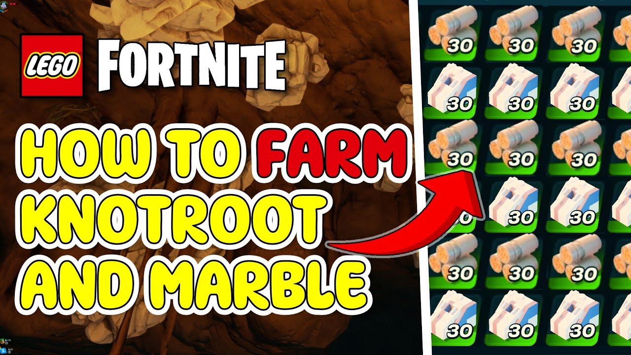 FASTEST, EARLIEST & BEST Way To Get Knotroot & Marble In Lego Fortnite - Tutorial