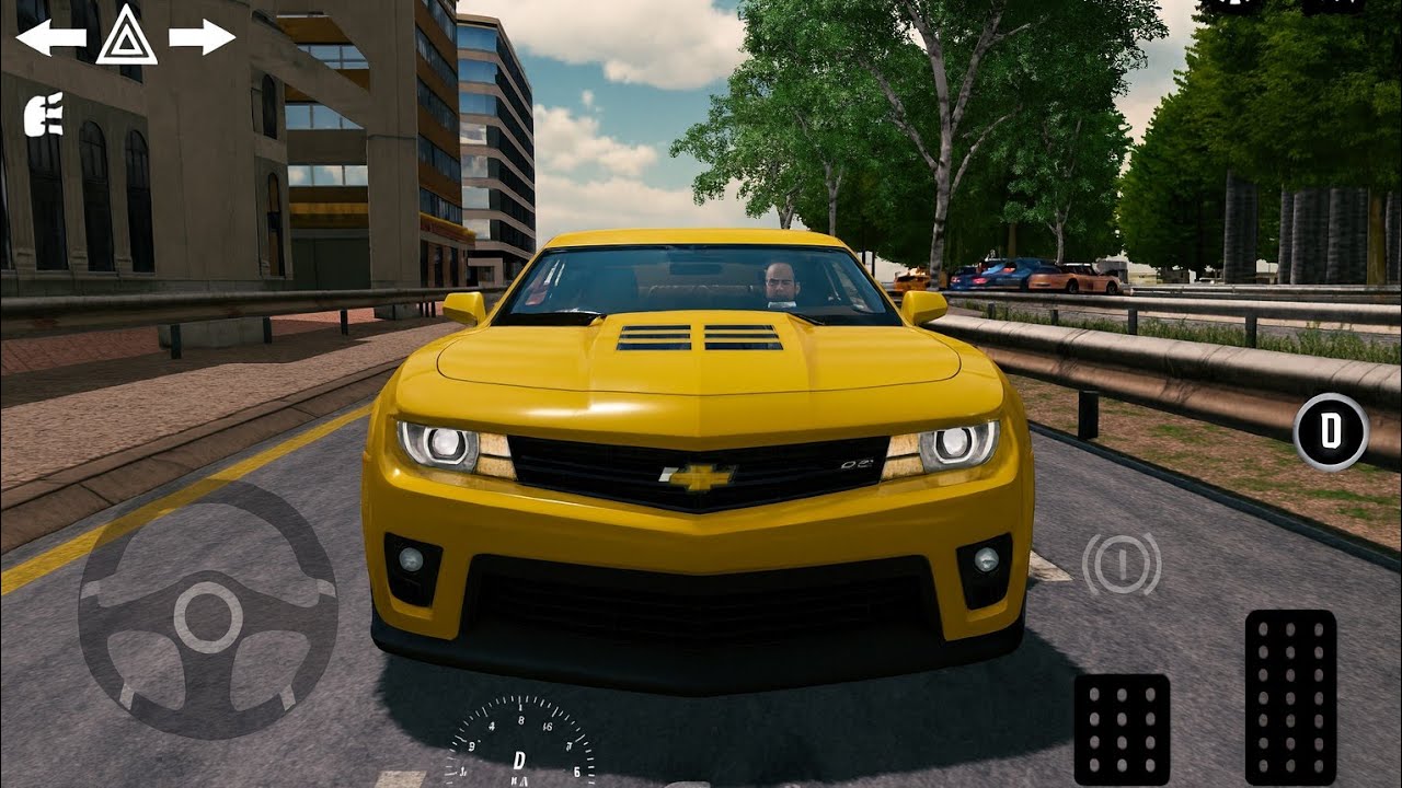 3D Real car parking Simulator sity car driving-Ford Mustang 