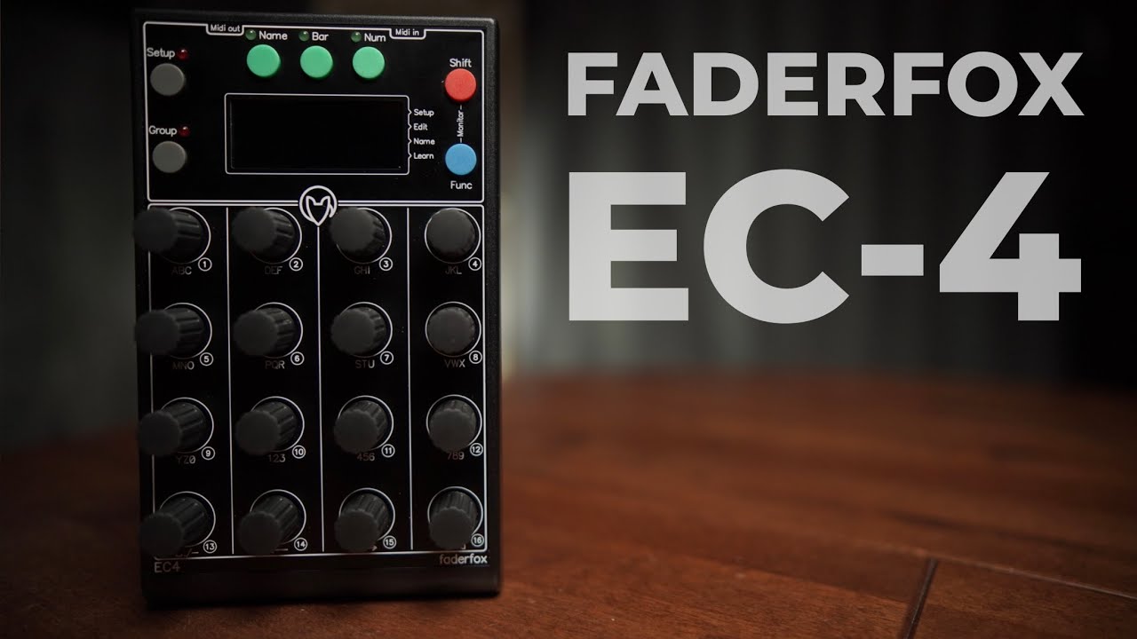 Царский midi-контроллер в компактном корпусе. Faderfox EC-4