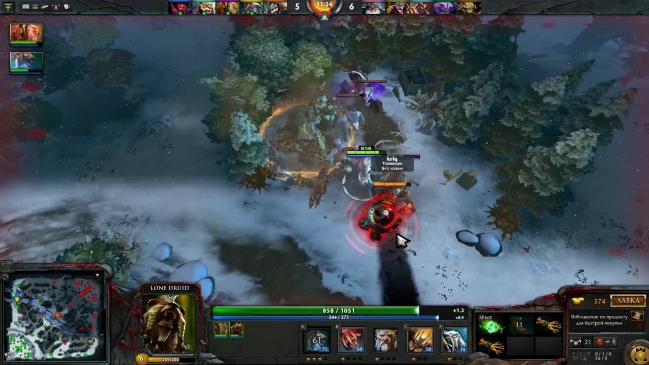 Гайд Lone Druide и рачин тима