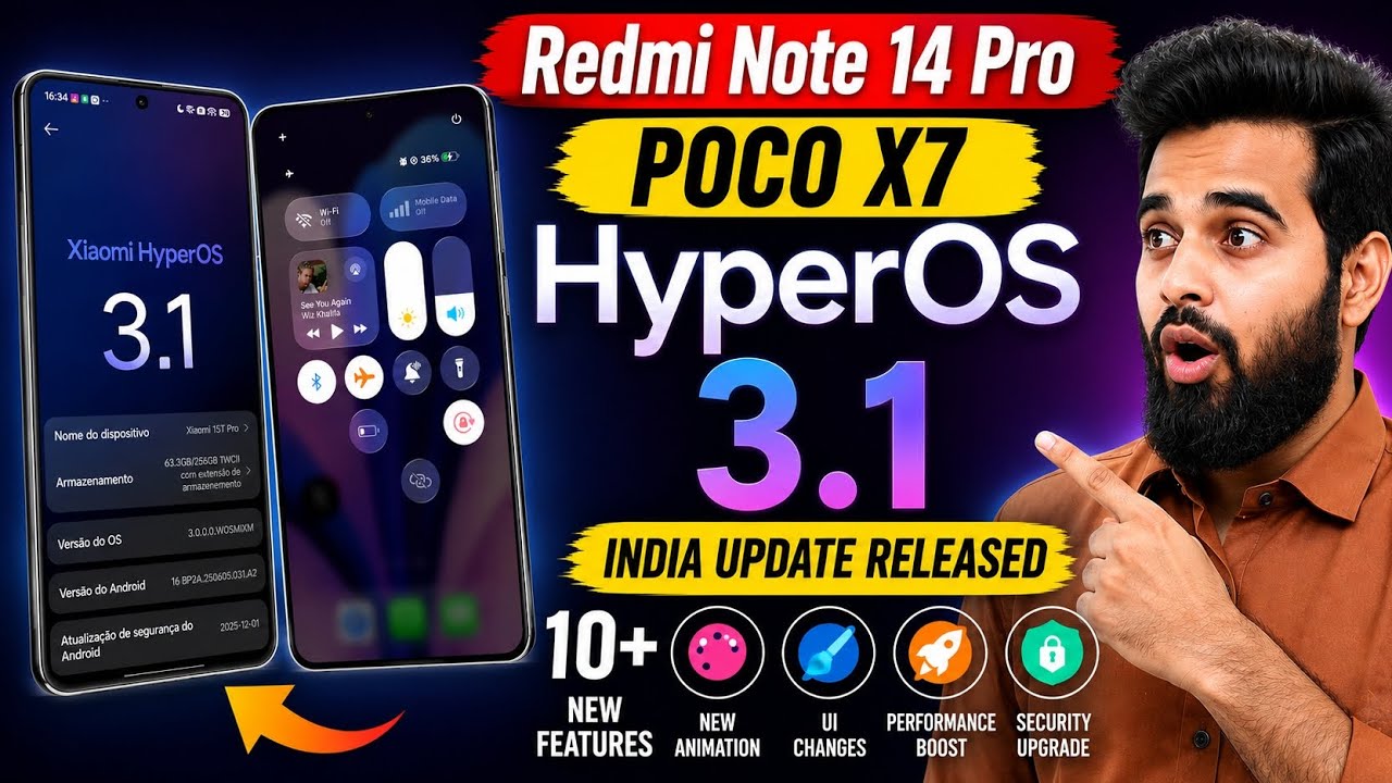 Redmi Note 14 Pro, POCO X7 HyperOS 3.1 India Update Released, Full Features Review, 10+ New Features