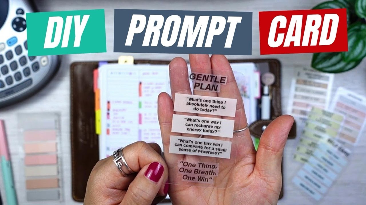 🔴 How To: DIY Gentle Plan Prompt Cards | Gentle Planning